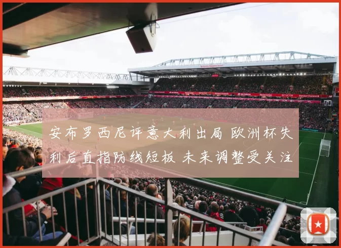 安布罗西尼评意大利出局 欧洲杯失利后直指防线短板 未来调整受关注